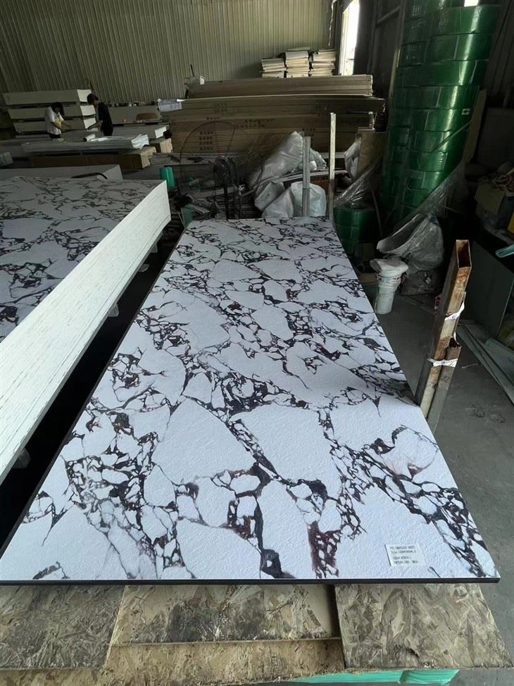 Wall Panels High Gloss Sheet PVC Marble Sheet UV Board PVC Marble Sheet For Wall